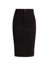 FRAME WOMEN'S DENIM SEAMED PENCIL SKIRT