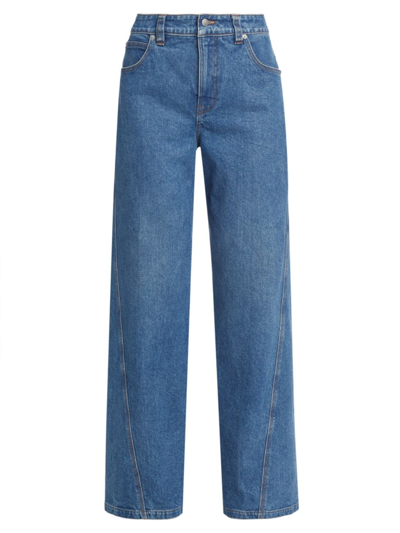 A.l.c Abbott Straight Jeans In Medium Wash