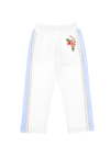 Monnalisa Fleece Joggers With Studs In White