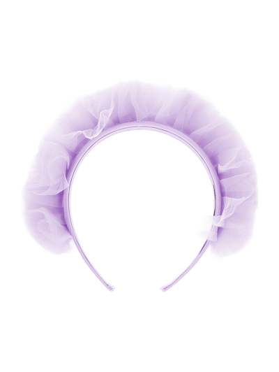 Monnalisa Kids'   Tulle Ruffle Headband In Wisteria