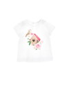 Monnalisa Bird Print T-shirt In White