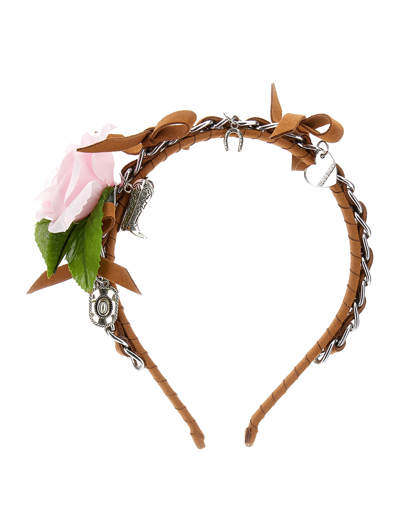 Monnalisa Kids'   Charms Headband In Caramel