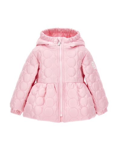 Monnalisa Kids'   Extra-light Quilted Jacket In Petal Pink