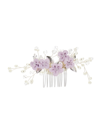 Monnalisa Babies'   Crystal Hair Clip In Wisteria