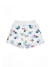 Monnalisa Floral Cotton Blend Shorts In White