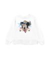Monnalisa Minnie Print Sweatshirt In White