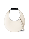 Staud Women's Mini Moon Leather Shoulder Bag In Cream Black