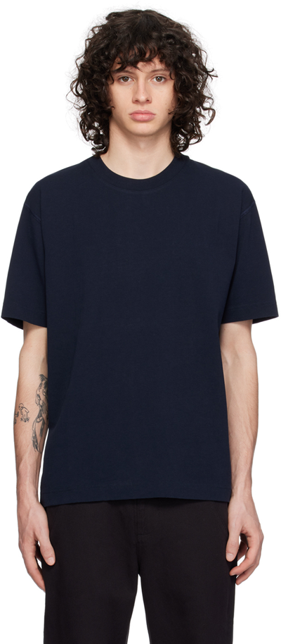 Reigning Champ Navy Dropped Shoulder T-shirt In 410 Navy