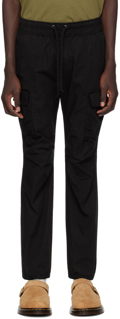 John Elliott Black Relaxed Fit Cargo Pants