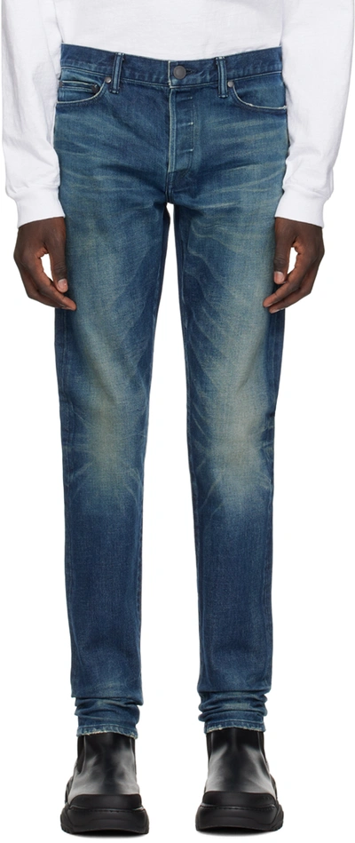 John Elliott Blue 'the Cast 2' Jeans In Nimbus