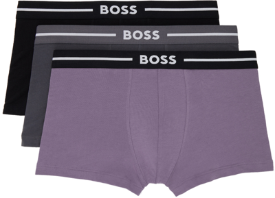 Hugo Boss Three-pack Multicolor Boxers In Open Misc. 970
