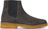 APC GRAY THEODORE CHELSEA BOOTS