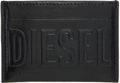 Diesel Black Dsl 3d Easy Card Holder In T8013