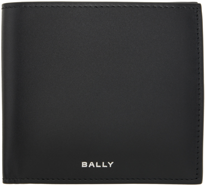 Bally Black Banque Wallet In Black+palladio