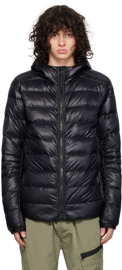 CANADA GOOSE BLACK 'BLACK LABEL' CROFTON DOWN JACKET