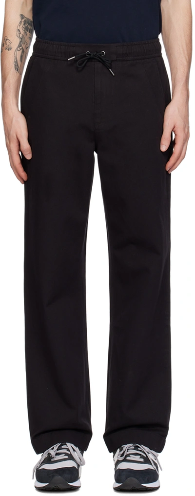 Reigning Champ Black Rugby Trousers In Washed Black
