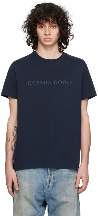 Canada Goose Navy Emerson T-shirt In Atlantic Nvy