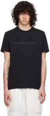 Canada Goose Emersen Embroidered Wordmark T-shirt In Black - Noir