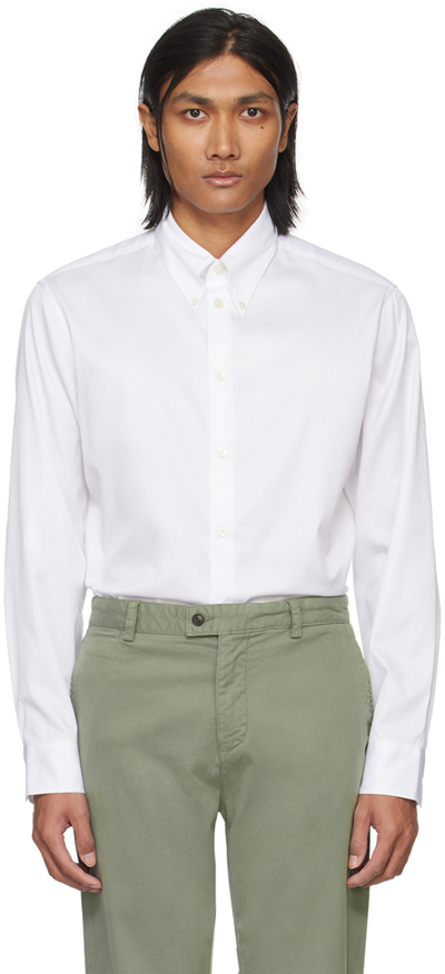 Tiger Of Sweden White Odes Shirt In 090_pure White