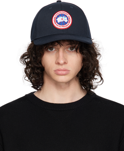 Canada Goose Navy Arctic Cap In Black