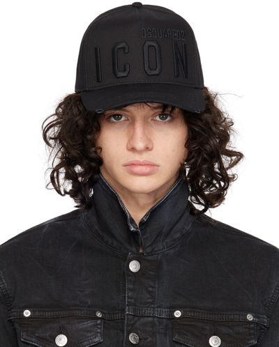 Dsquared2 Black Be Icon Baseball Cap