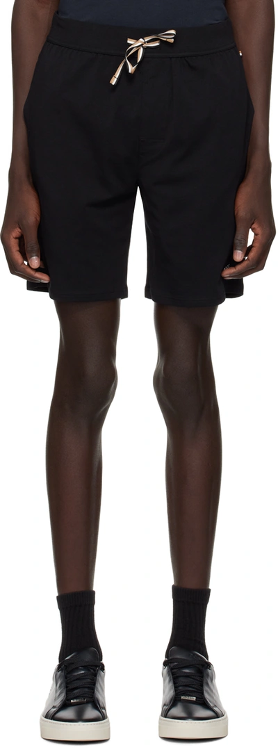 Hugo Boss Black Drawstring Shorts In Black 001