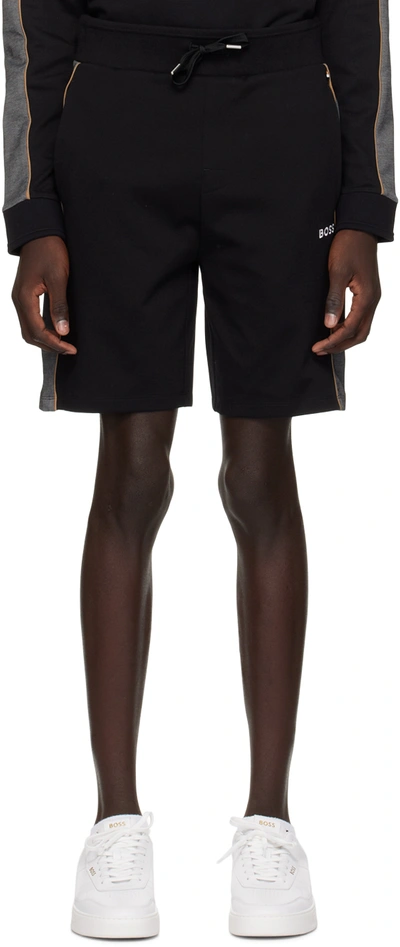 Hugo Boss Black Straight-leg Shorts In Black 001