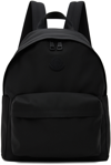 Moncler Pierrick Nylon Backpack Large Front Pocket In Black