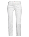 Roy Rogers Roÿ Roger's Woman Pants White Size 27 Cotton, Elastane