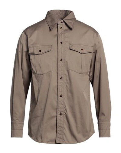 Lemaire Man Shirt Military Green Size 38 Cotton