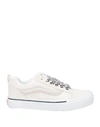 Vans Vault Woman Sneakers Ivory Size 8 Leather, Textile Fibers In White