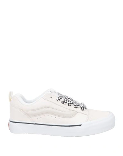 Vans Vault Woman Sneakers Ivory Size 8 Leather, Textile Fibers In White