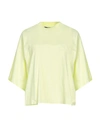 Karl Lagerfeld Woman T-shirt Light Yellow Size M Cotton