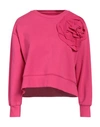 Rose A Pois Rosé A Pois Woman Sweatshirt Fuchsia Size 10 Cotton In Pink