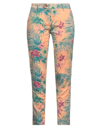 Roy Rogers Roÿ Roger's Woman Pants Salmon Pink Size 29 Cotton, Elastane