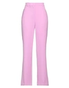Kaos Woman Pants Pink Size 8 Polyester, Elastane