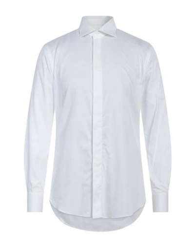 Alessandro Gherardi Man Shirt White Size 15 ½ Cotton