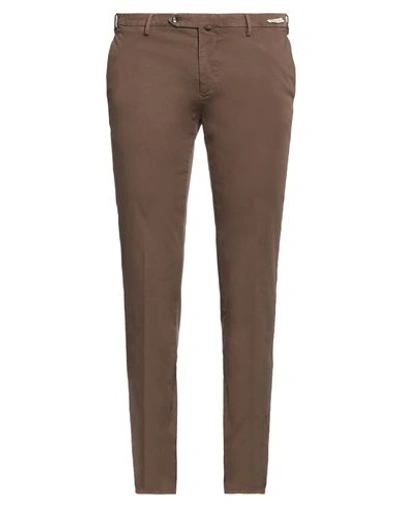 L.b.m 1911 L. B.m. 1911 Man Pants Cocoa Size 38 Cotton, Elastane In Brown