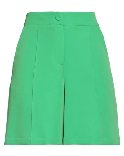 Mariuccia Woman Shorts & Bermuda Shorts Green Size Xs Polyester, Elastane