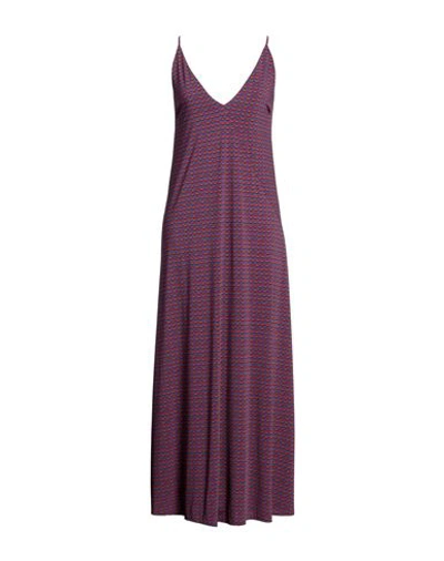 Siyu Woman Maxi Dress Purple Size 8 Polyamide, Elastane