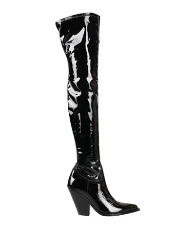 Sonora Woman Knee Boots Black Size 10 Calfskin