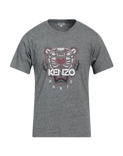 Kenzo Man T-shirt Grey Size L Cotton, Elastane