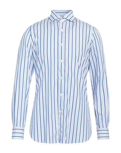 Isaia Man Shirt Sky Blue Size 15 ½ Cotton