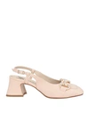 MARIAN MARIAN WOMAN PUMPS BEIGE SIZE 8 LEATHER