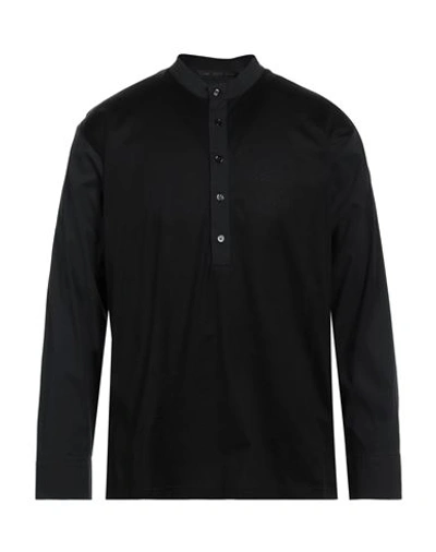 Low Brand Man Shirt Black Size 3 Cotton, Nylon, Elastane