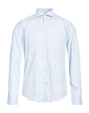 Brian Dales Man Shirt Light Blue Size 17 ½ Cotton, Polyamide, Elastane