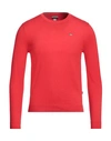 Napapijri Man Sweater Red Size Xxl Cotton