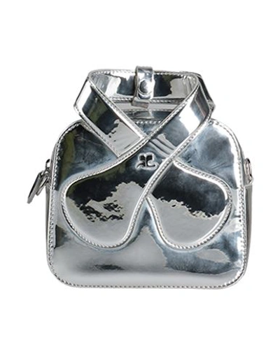 Courrèges Courreges Woman Handbag Silver Size - Polyurethane, Polyester