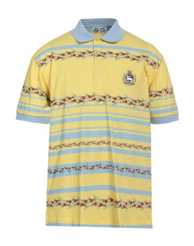 Johnny Lambs Man Polo Shirt Yellow Size L Cotton