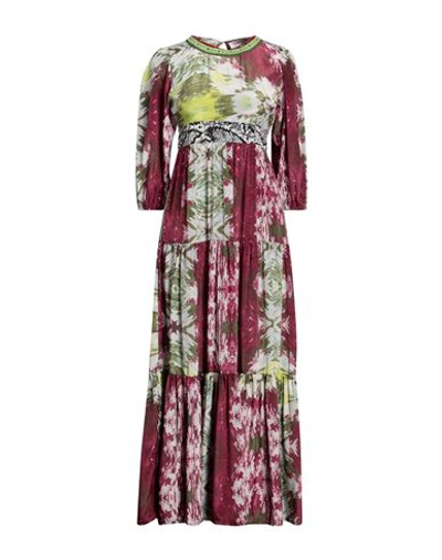 Connor & Blake Woman Maxi Dress Garnet Size L Polyester In Red